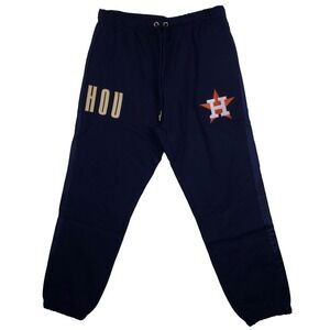 Houston Astros Mitchell & Ness MLB Large Sweatpants Embroidery Logos Navy New